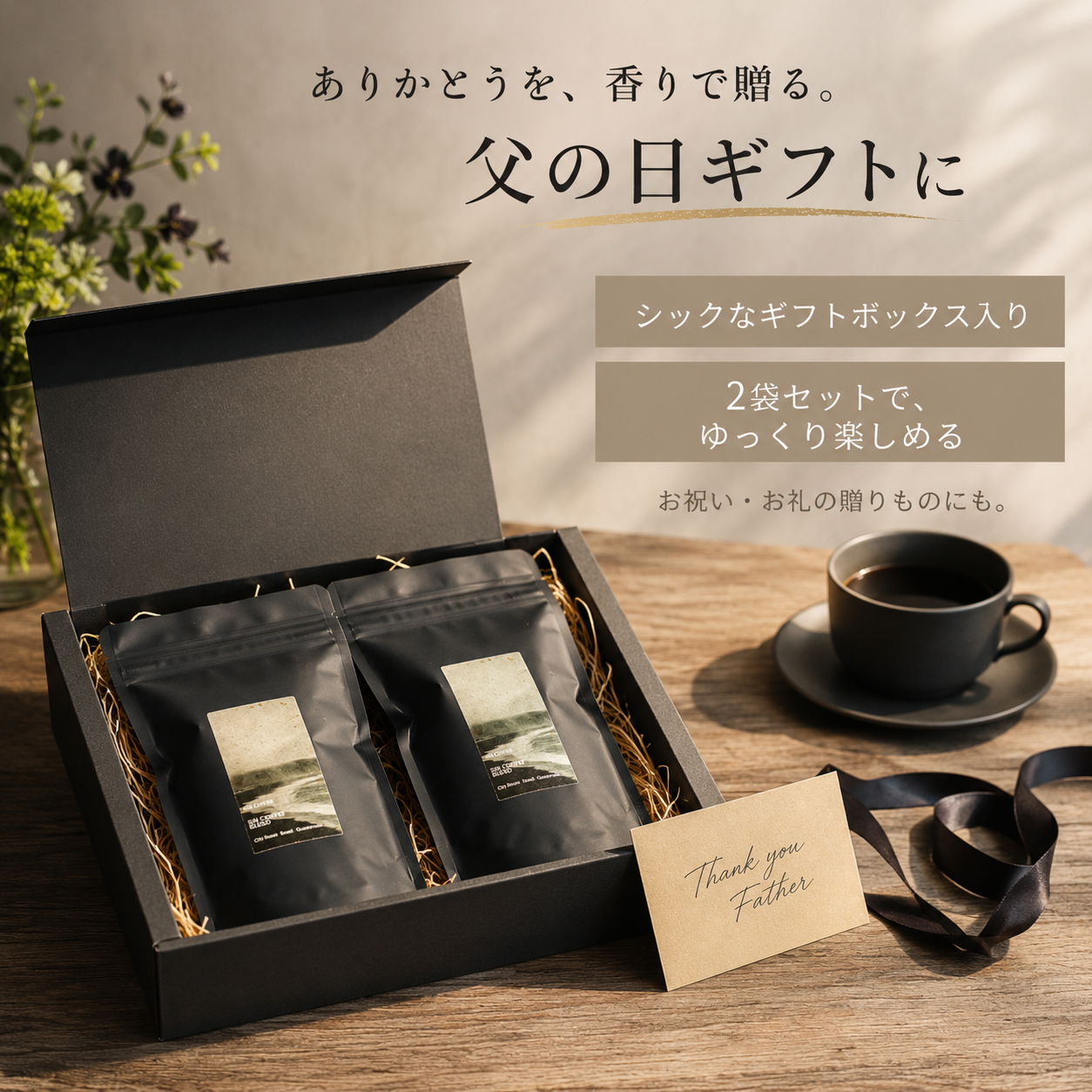 【父の日ギフト】シンコーヒーブレンド 2袋ギフトセット