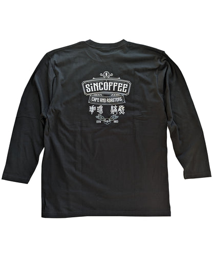 SiN COFFEE LONG SLEEVE TEE / BLACK